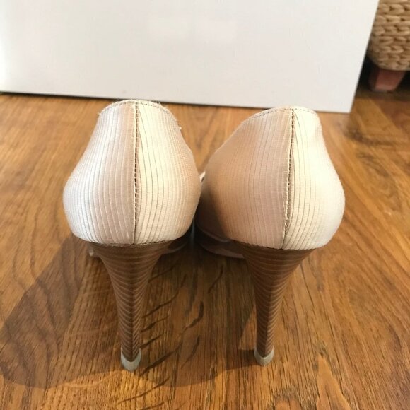 Sergio Rossi round toe silk heels - Picture 4 of 7